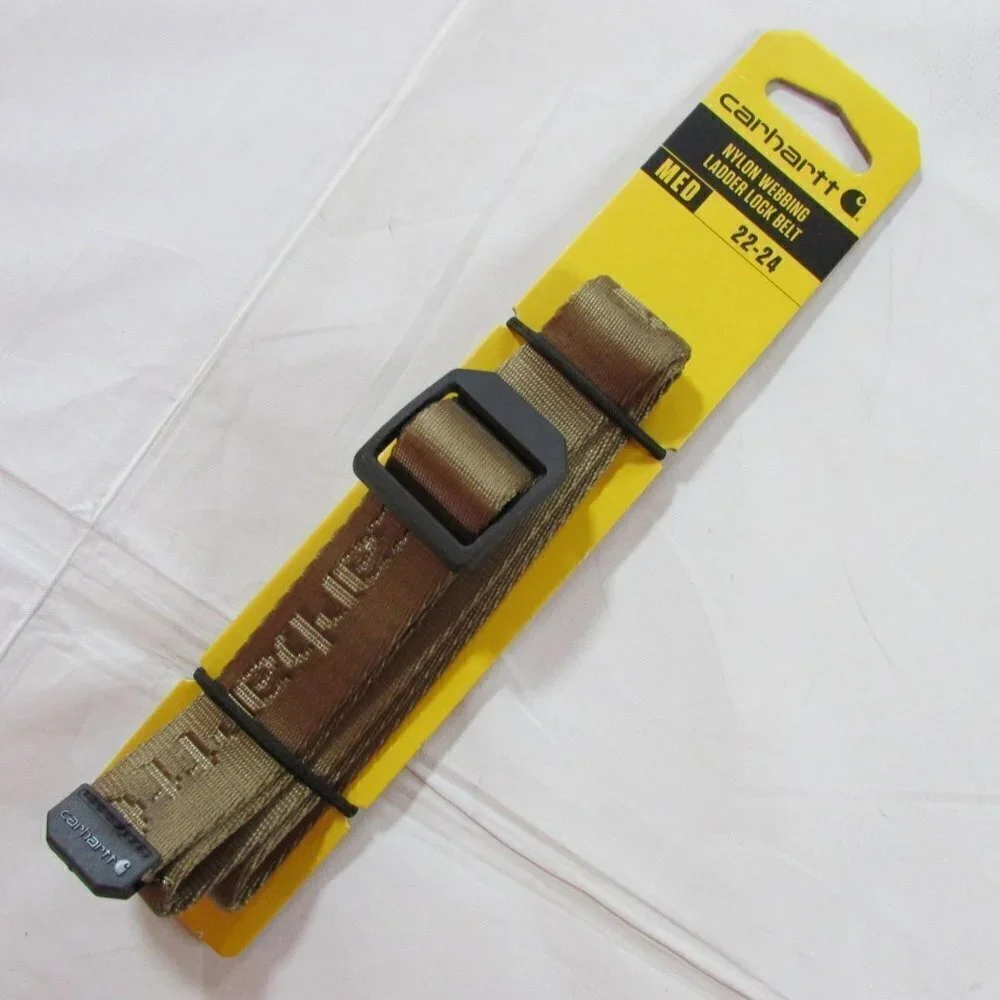 Carhartt Youth Nylon 25mm Webbing Ladder Lock Belt - Yukon - WB5661-K